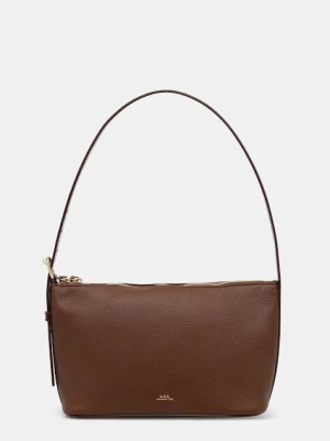 A.P.C. torebka bawełniana Sac Vera Shoulder kolor brązowy PXCBL.F61974