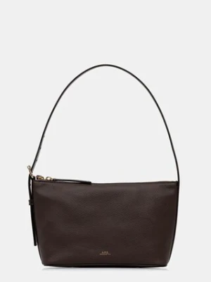 A.P.C. torebka bawełniana Sac Vera Shoulder kolor brązowy PXCBL.F61974