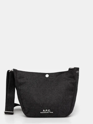 A.P.C. torebka besace journal small kolor czarny PSAJZ.M67010