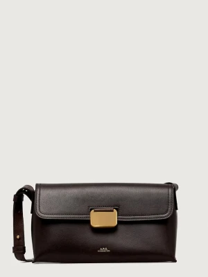 A.P.C. torebka crossbody damska skórzana sac simone small brązowy