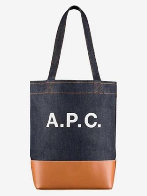 A.P.C. torebka kolor granatowy CODDP.M61568-CARAMEL