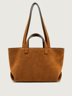 A.P.C. Torebka na ramię Le Drummer | zamsz camel