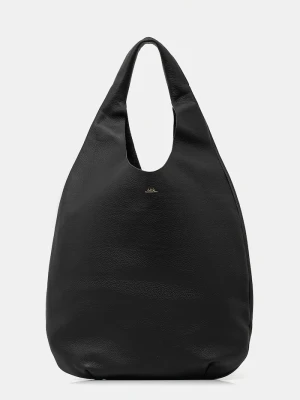 A.P.C. torebka shopper damska skórzana le neige czarny