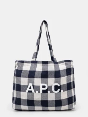 A.P.C. torebka Shopping Diane kolor granatowy COGZX-M61443