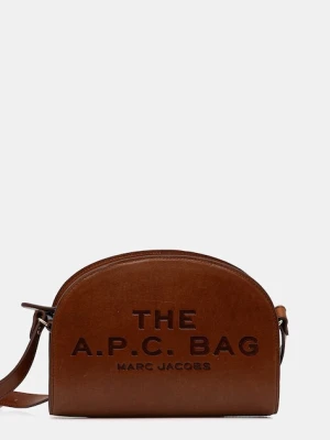 A.P.C. torebka skórzana A.P.C. x MARC JACOBS kolor brązowy PXBVV.F67062