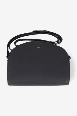 A.P.C. torebka skórzana Sac Demi-lune kolor czarny PXBJQ.F61048-BLACK