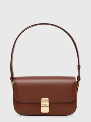 A.P.C. torebka skórzana Sac Grace Baguette