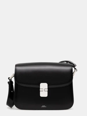 A.P.C. torebka skórzana Sac Grace kolor czarny PXBVN.F61412