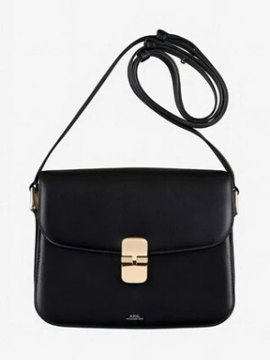 A.P.C. torebka skórzana Sac Grace Small kolor czarny