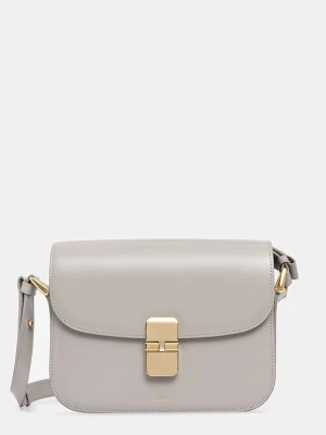 A.P.C. torebka skórzana Sac Grace Small szary