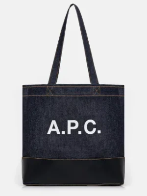 A.P.C. torebka Tote Axel E W kolor granatowy CODDP.M61917