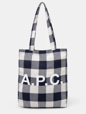 A.P.C. torebka Tote Lou kolor granatowy COGZX-M61442