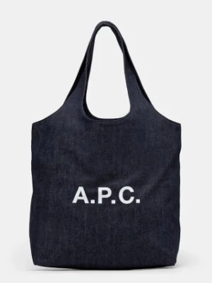 A.P.C. torebka Tote Ninon kolor granatowy COCSX-M61565