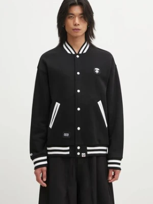 AAPE bluza Now Zip Up męska kolor czarny gładka AAPSWMC360XXP