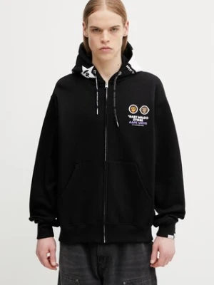 AAPE bluza rozpinana z kapturem z bawełną męska