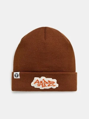 AAPE czapka Main kolor brązowy AAPHTM5292XXN