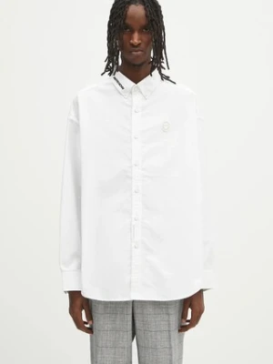 AAPE koszula bawełniana Now Long Sleeve męska kolor biały regular z kołnierzykiem button-down AAPSTM8496XXN