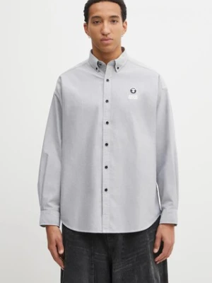 AAPE koszula bawełniana Now męska kolor czarny relaxed z kołnierzykiem button-down AAPSTM8540XXP