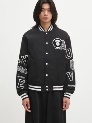 AAPE kurtka bomber Main kolor czarny przejściowa oversize AAPJKM7742XXP