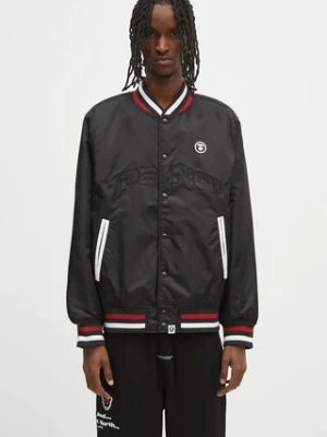 AAPE kurtka bomber Now kolor czarny przejściowa AAPJKM7656XXN