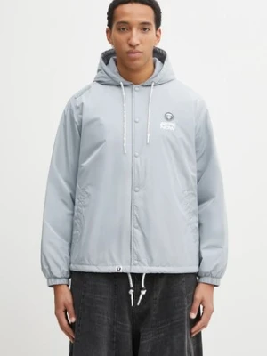 AAPE kurtka Now kolor niebieski przejściowa AAPJKM7722XXP