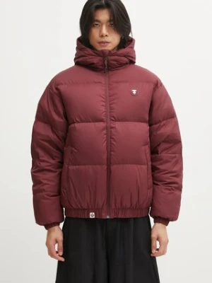 AAPE kurtka puchowa 29.5" Now kolor bordowy zimowa AAPDNM7725XXP