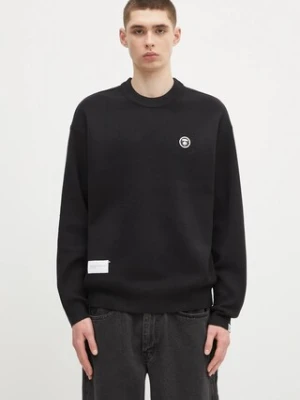 AAPE sweter Now Knit męski kolor czarny AAPKNMB333XXN