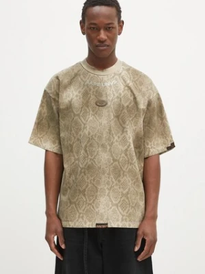 AAPE t-shirt bawełniany Fancy Main męski kolor beżowy wzorzysty AAPTEM1569XXN
