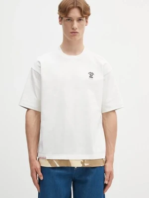 AAPE t-shirt bawełniany Fancy Main męski kolor beżowy z aplikacją AAPTEM1652XXO