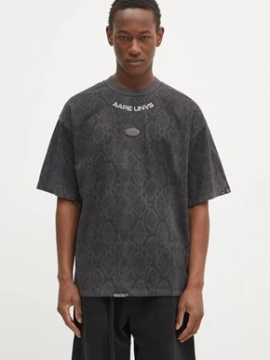 AAPE t-shirt bawełniany Fancy Main męski kolor czarny wzorzysty AAPTEM1569XXN