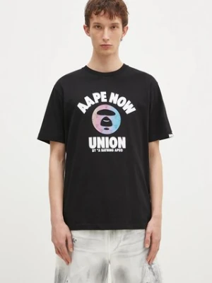 AAPE t-shirt bawełniany Moon Face Logo