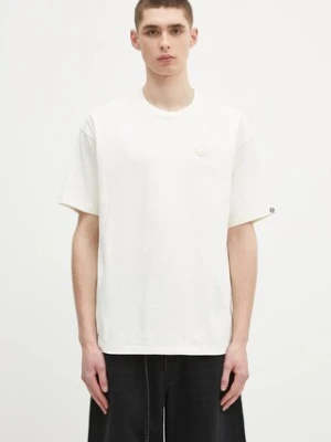 AAPE t-shirt bawełniany Now męski kolor beżowy gładki AAPTEM1598XXO