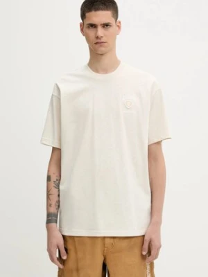 AAPE t-shirt bawełniany Now męski kolor beżowy melanżowy AAPTEM1600XAO