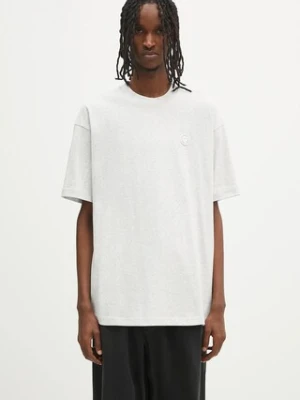 AAPE t-shirt bawełniany Now męski kolor szary melanżowy AAPTEM1598XAO