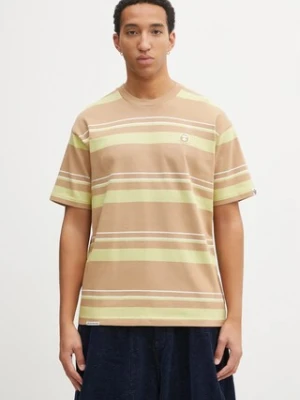 AAPE t-shirt bawełniany Now męski kolor zielony wzorzysty AAPTEM1605XXO