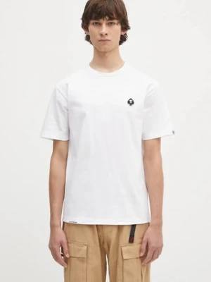 AAPE t-shirt bawełniany Spades Now męski kolor biały gładki AAPTEM1599XXO