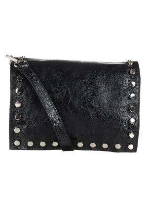 Abaco Skórzana torebka "Iris" w kolorze czarnym - 20 x 16 x 10,5 cm rozmiar: onesize