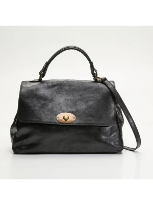 Abaco Skórzana torebka "Tina" w kolorze czarnym - 25 x 38 x 14 cm rozmiar: onesize