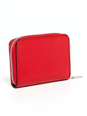 Abaco Skórzany portfel "Gali" w kolorze czerwonym - 12 x 10 x 2 cm rozmiar: onesize
