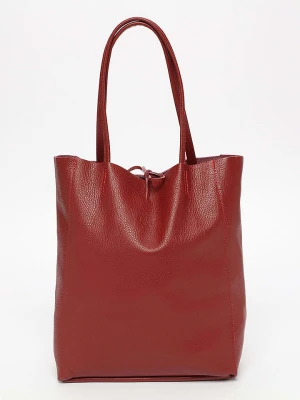 Abaco Skórzany shopper bag "Tesa" w kolorze bordowym - 40 x 37 x 13 cm rozmiar: onesize