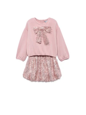 Abel & Lula Komplet bluzka i spódnica 5539 Różowy Regular Fit