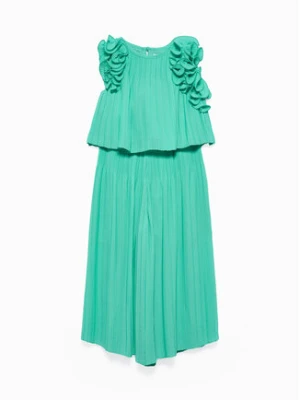 Abel & Lula Komplet bluzka i spodnie 5285 Zielony Regular Fit