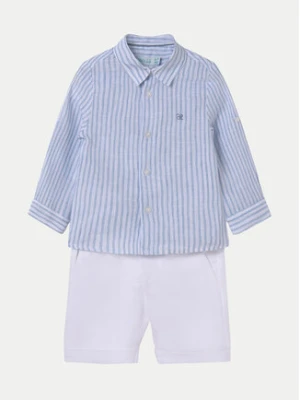 Abel & Lula Komplet koszula i szorty materiałowe 05252 Biały Regular Fit