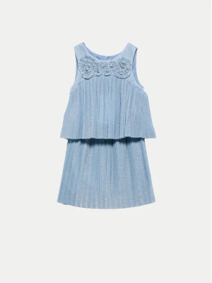 Abel & Lula Komplet top i spódnica 5071 Błękitny Regular Fit Niebieski jasny