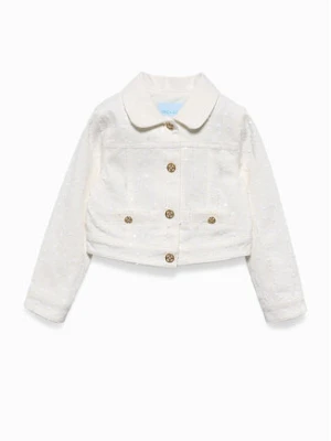Abel & Lula Kurtka jeansowa 5395 Biały Regular Fit