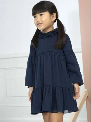 Abel & Lula Sukienka elegancka 5.535 Granatowy Regular Fit