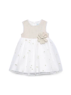 Abel & Lula Sukienka elegancka 5001 Beżowy Regular Fit