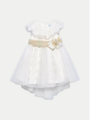 Abel & Lula Sukienka elegancka 5006 Biały Regular Fit