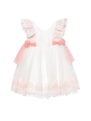 Abel & Lula Sukienka elegancka 5006 Biały Regular Fit