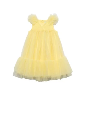 Abel & Lula Sukienka elegancka 5039 Żółty Regular Fit